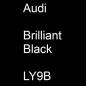 Preview: Audi, Brilliant Black, LY9B.